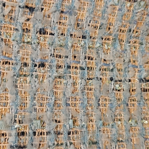 💕ST JOHN💕 Sequin Tweed Knit Sheath Dress ~ Aqua 14 NWOT - Picture 12 of 16